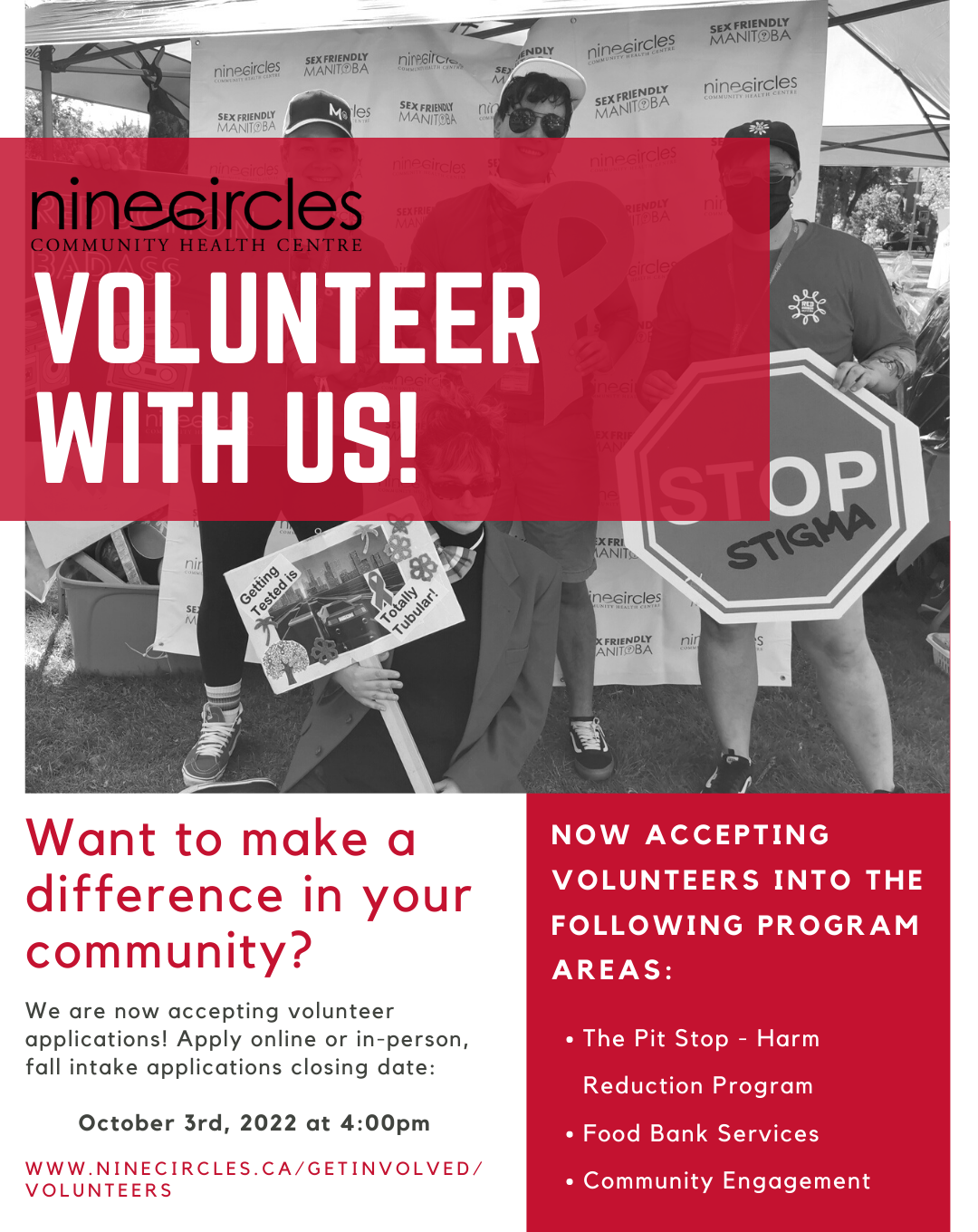 Volunteer Poster Nine Circles Community Health Centre