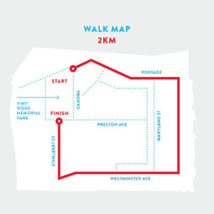 Red Ribbon walk map